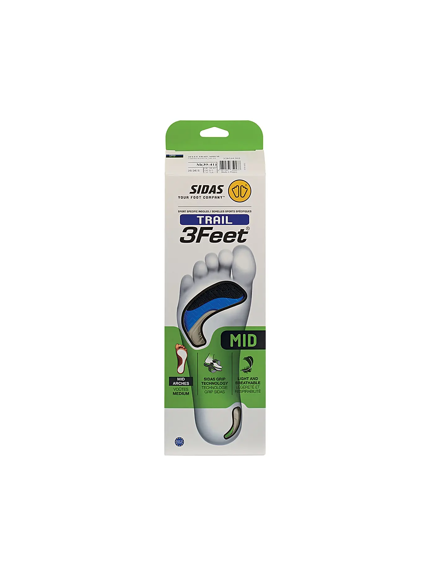 SIDAS | Laufeinlagen 3Feet Trail Mid | 